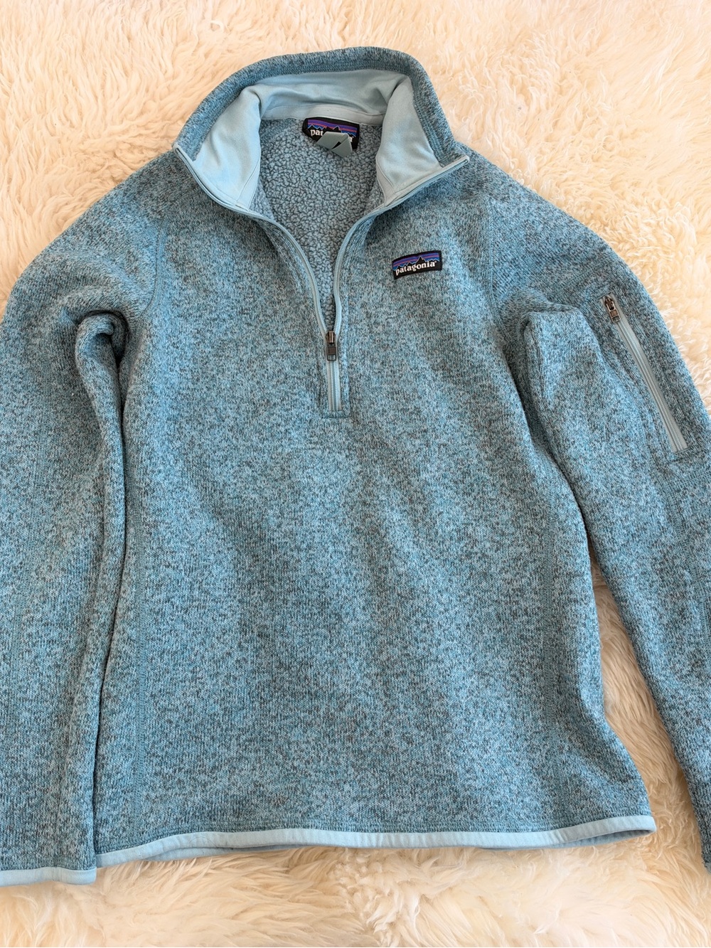 Patagonia Women’s Light Blue Quarter-Zip Pullover